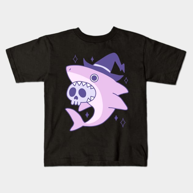 Halloween Shark Kids T-Shirt by TanoT